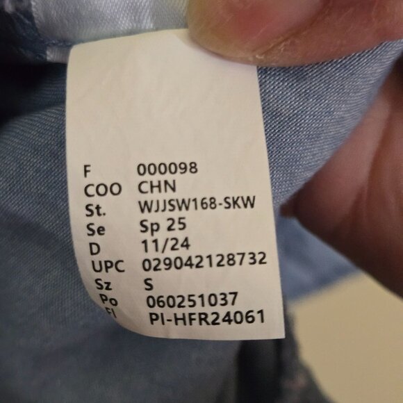 Jessica Simpson Faeryn Blue Tiered Skirt Puff Sleeve Mini Dress Size S - Picture 8 of 8